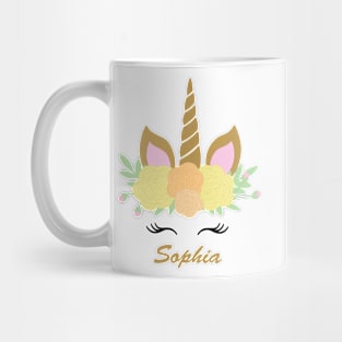 Unicorn Sophia - Yellow Mug